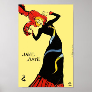 Poster Toulouse Lautrec - Jane Avril