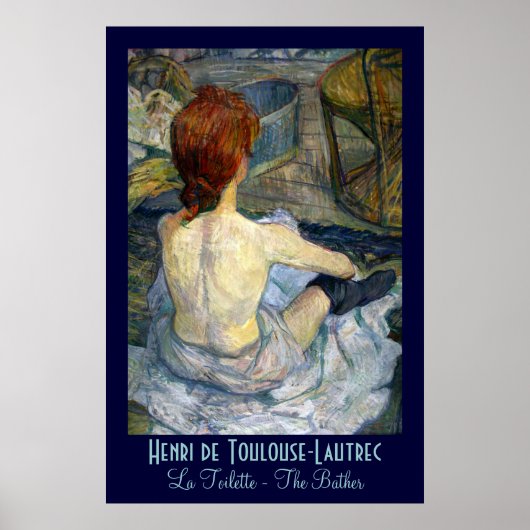 Poster Toulouse-Lautrec : La Toilette (Devant)