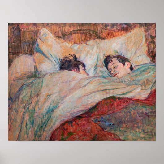 Poster Toulouse-Lautrec - Le Lit (Devant)