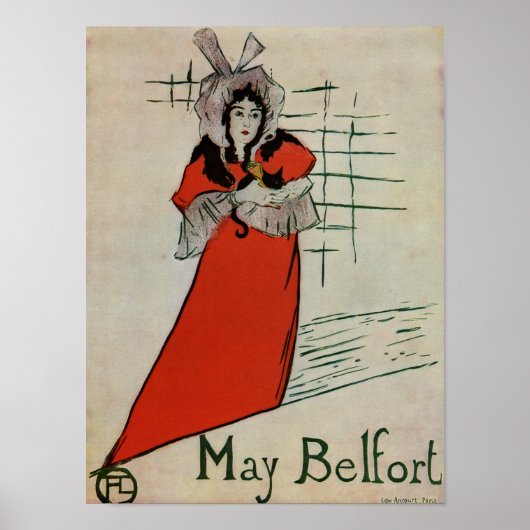 Poster Toulouse Lautrec May Belfort 1895 (Devant)