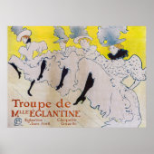 Poster Toulouse-Lautrec - Troupe de Mlle Eglantine (Devant)