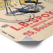 Poster Toulouse-Lautrec Vélo vintage et (Coin)