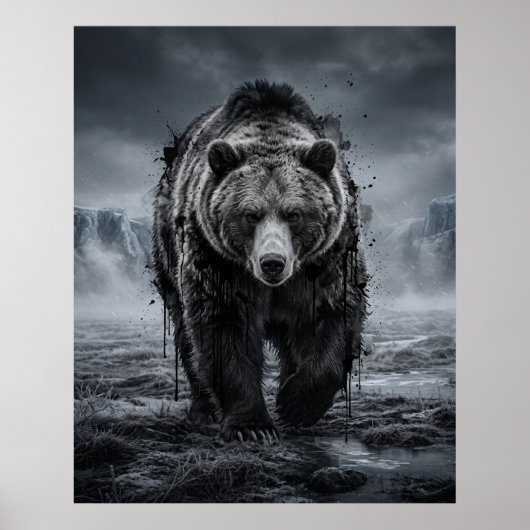 Poster Toundra de l'ours tacheteur (Devant)
