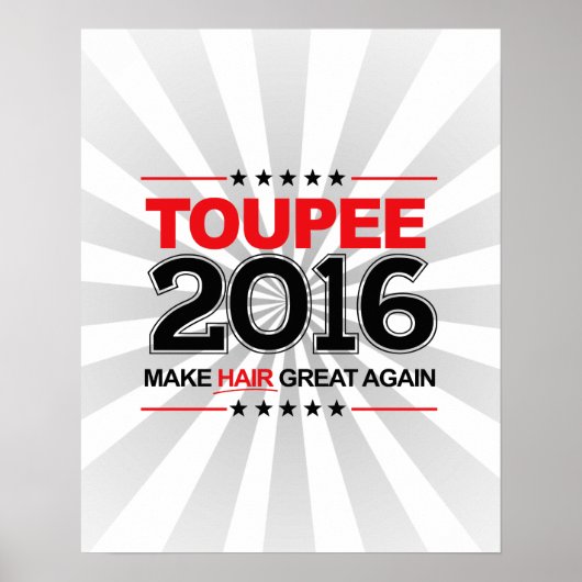 Poster TOUPEE 2016 - Rendre les cheveux superbes (Devant)