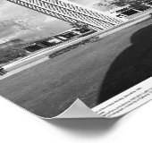 Poster Tour Bell avec les arches à l'édifice de la biblio (Coin)