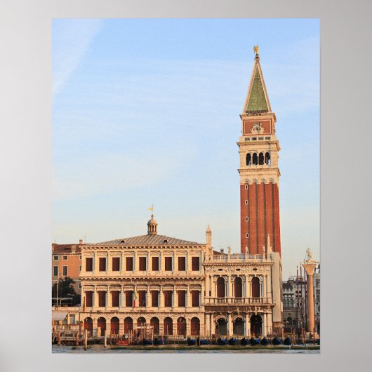 Poster Tour Bell, Piazza San Marco, Venise (Devant)