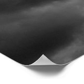 Poster Tour Blanche Noire de Pise Voyage européen (Coin)