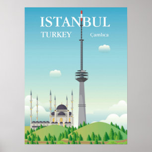 Poster Tour Camlica Istanbul, Turquie