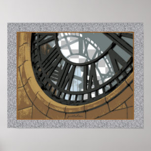 Poster Tour d'Affiche-Horloge, Wellington, Nouvelle