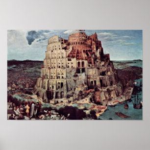 Poster Tour De Babel, Par Bruegel D. Ä. Pieter