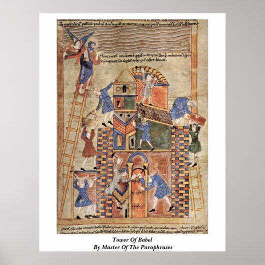 Poster Tour De Babel Par Maître Des Paraphrases (Devant)