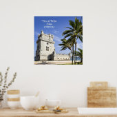 Poster Tour de Belém, Lisbonne, Portugal (Cuisine)