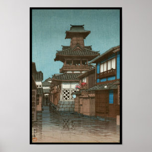 Poster Tour de Bell dans le hanga de tibia d'Okayama