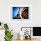 Poster Tour de Eiffel Paris (Bureau à domicile)