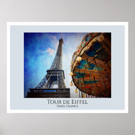 Poster Tour de Eiffel Paris (Devant)