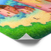 Poster Tour de fleurs en fleurs dans le ciel. (Coin)