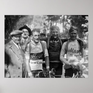 Poster Tour de France 1928 Après l'étape 10 Visages boueu
