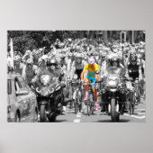 Poster Tour de France Jaune Jersey Peloton Course cyclist (Devant)