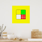 Poster Tour de France Jerseys 3 Jaunes (Cuisine)