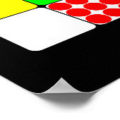 Poster Tour de France Jerseys 3 Noirs (Coin)