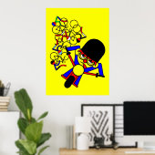 Poster Tour de France Motorcycle Crash dans Rider (Bureau à domicile)