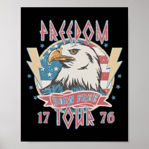 Poster Tour de la liberté Né pour être libre 4 juillet 17