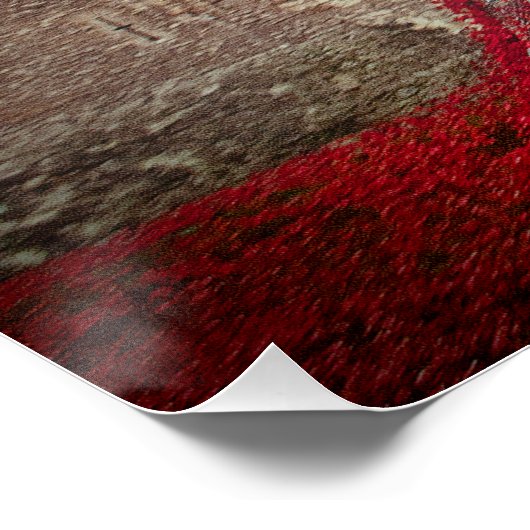 Poster Tour de Londres Poppies Rouges (Coin)