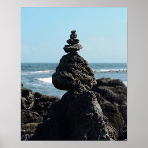 Poster Tour de pierre 16×20 Île de Jeju Corée Photo Print