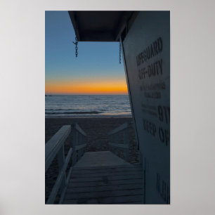 Poster Tour de surveillance au coucher du soleil - Venice