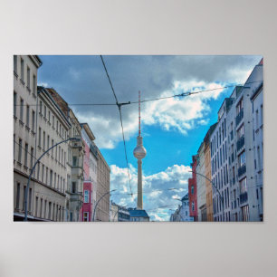 Poster Tour de télévision, Berlin, Allemagne
