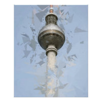 Tour de télévision de Berlin Art abstrait Allemagn