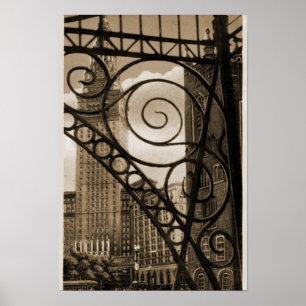 Poster Tour de terminal des syndicats de Cleveland Ohio