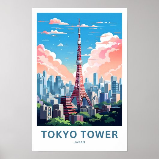 Poster Tour de Tokyo - Japon - Imprimer (Devant)
