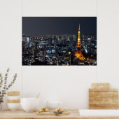 Poster Tour de Tokyo par nuit :: (Cuisine)