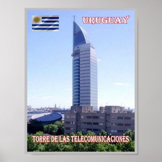 Poster Tour des télécommunications - Uruguay - (Devant)