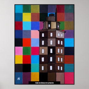 Poster Tour d'Hercule Peinture abstraite par Alfred Fox