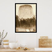 Poster Tour du Diable avec tente devant WY 1887 (Cuisine)