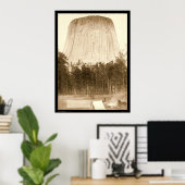 Poster Tour du Diable avec tente devant WY 1887 (Bureau à domicile)