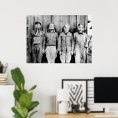 Poster Tour du monde des masques à gaz (Bureau à domicile)