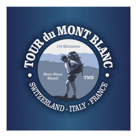 Poster Tour du Mont Blanc (Devant)