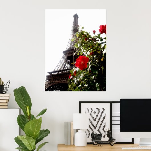Poster Tour Eiffel (Bureau à domicile)