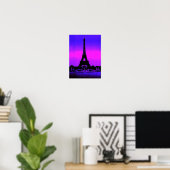 Poster Tour Eiffel (Bureau à domicile)