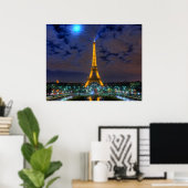 Poster Tour Eiffel (Bureau à domicile)