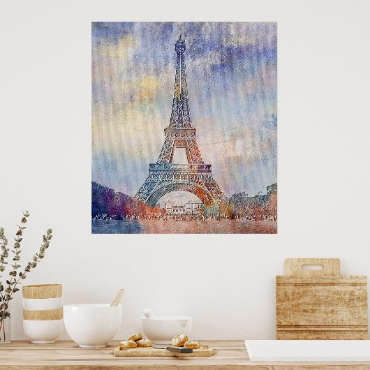 Poster Tour Eiffel (Cuisine)
