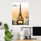 Poster Tour Eiffel (Bureau à domicile)