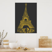 Poster Tour Eiffel (Cuisine)