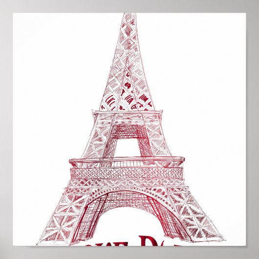 Poster Tour Eiffel (Devant)
