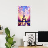 Poster Tour Eiffel (Bureau à domicile)