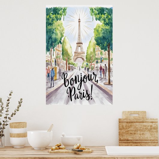 Poster Tour Eiffel (Cuisine)