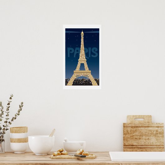 Poster Tour Eiffel (Cuisine)